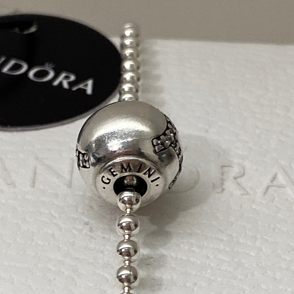 Pandora Essence Collection Silver 925 Gemini Charm - Picture 4 of 5